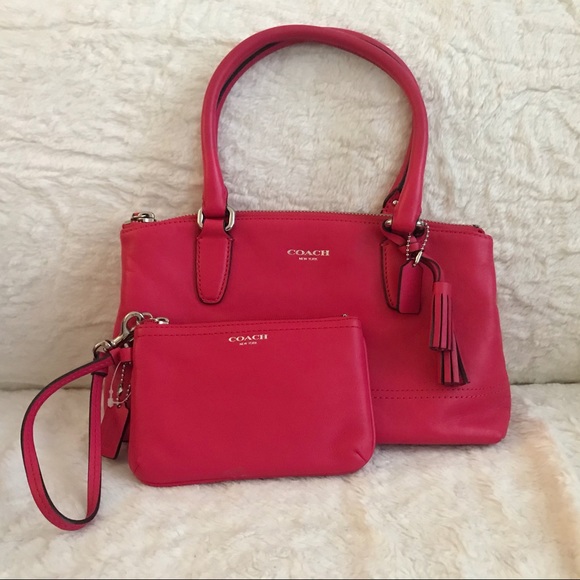 Coach Handbags - Coach Legacy Leather Mini Rory Bag and Wristlet